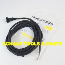 Vetec Aansluitsnoer neopreen met stekker H07RN-F - 2 x 1.5 qmm - 5 meter | 40.392